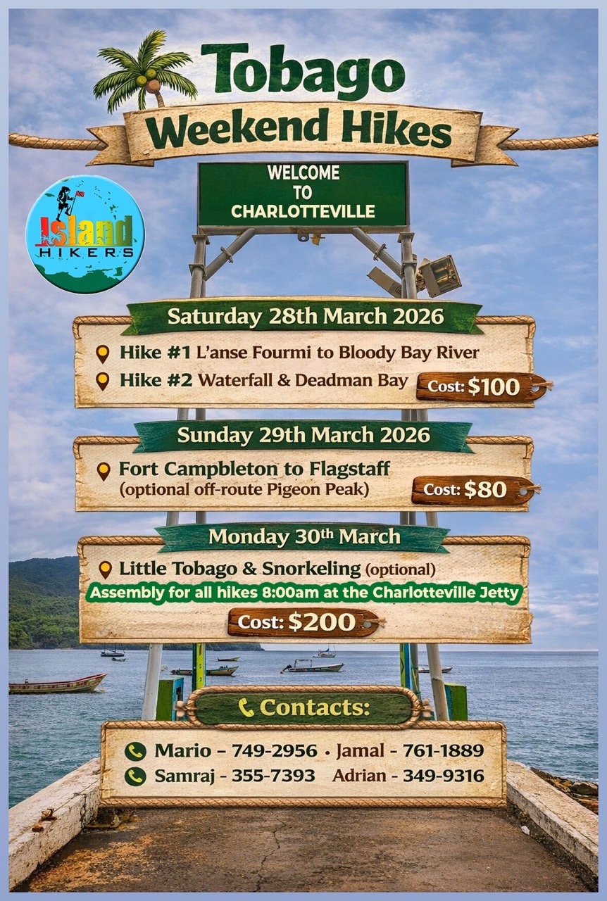 Island Hikers upcoming events flyer
