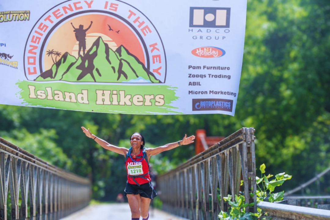 Hikeathon hikers moving through the trail