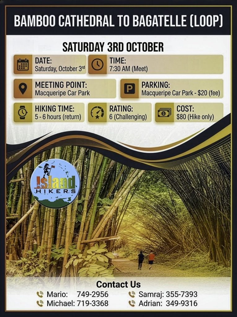 Bamboo Cathedral to Bagatelle — Sat, Oct 03