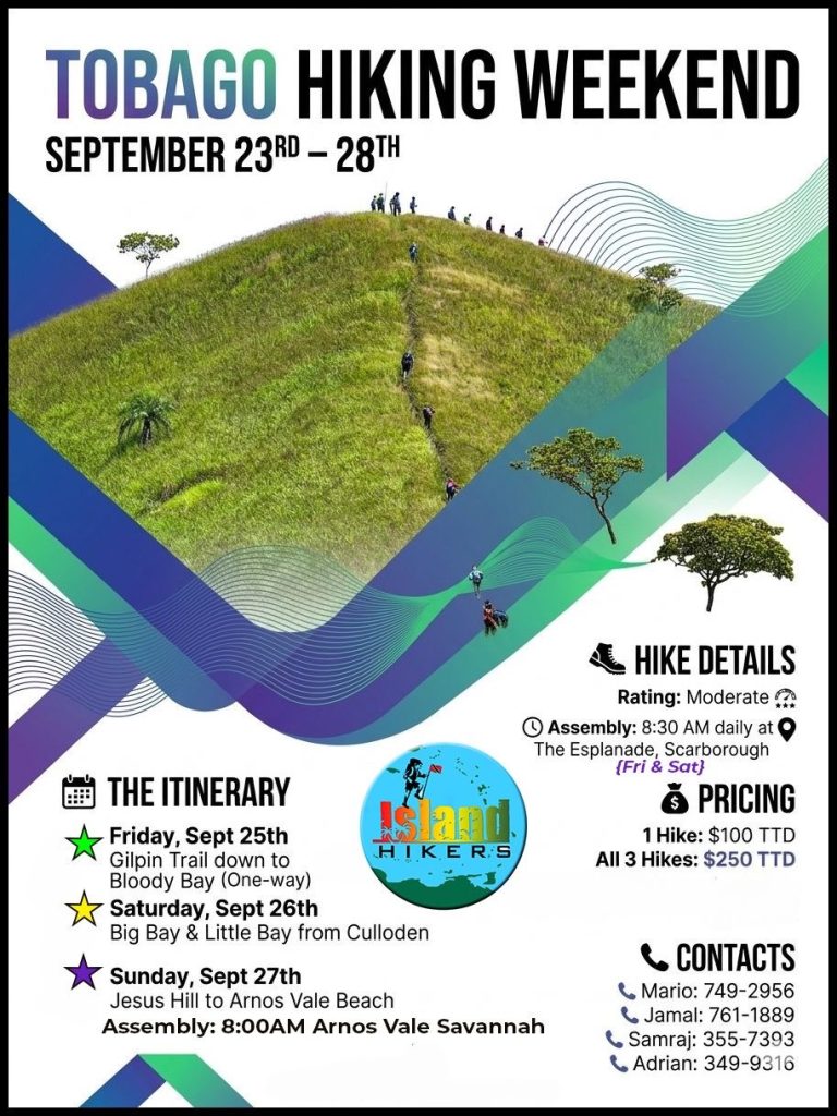 Tobago Hiking Weekend — Sept 25 – 27