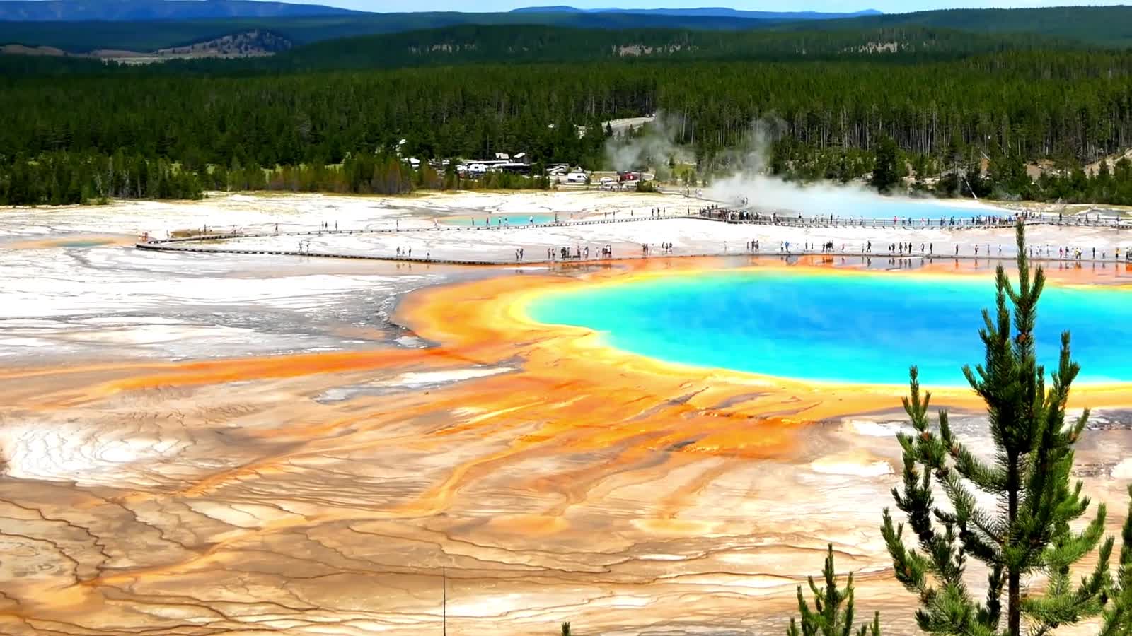 Grand Prismatic Spring in Yellowstone National Park